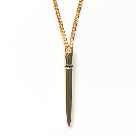 Brass Bullet Necklace