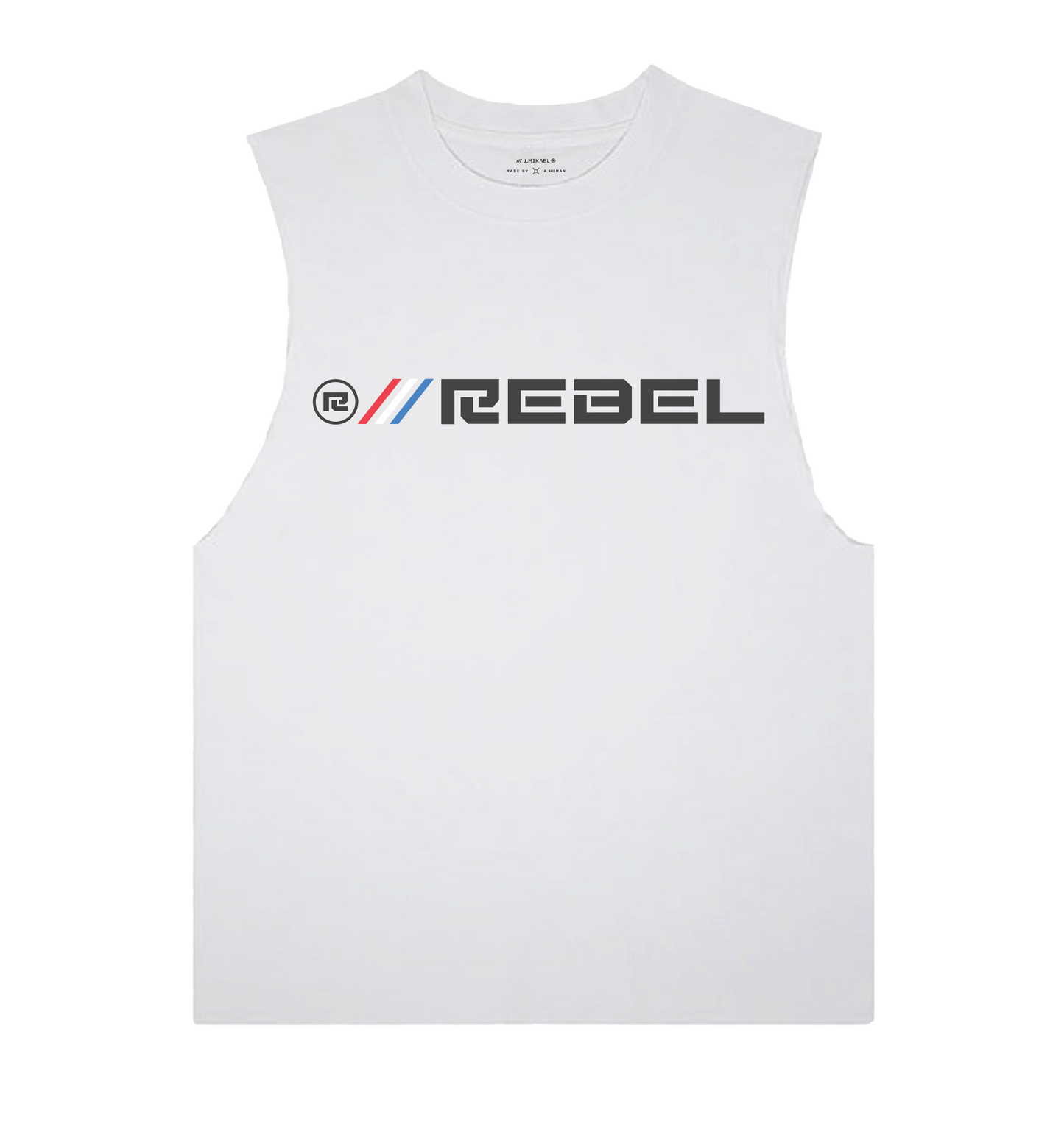 Rebel Americana Sleeveless T-shirt - Off White