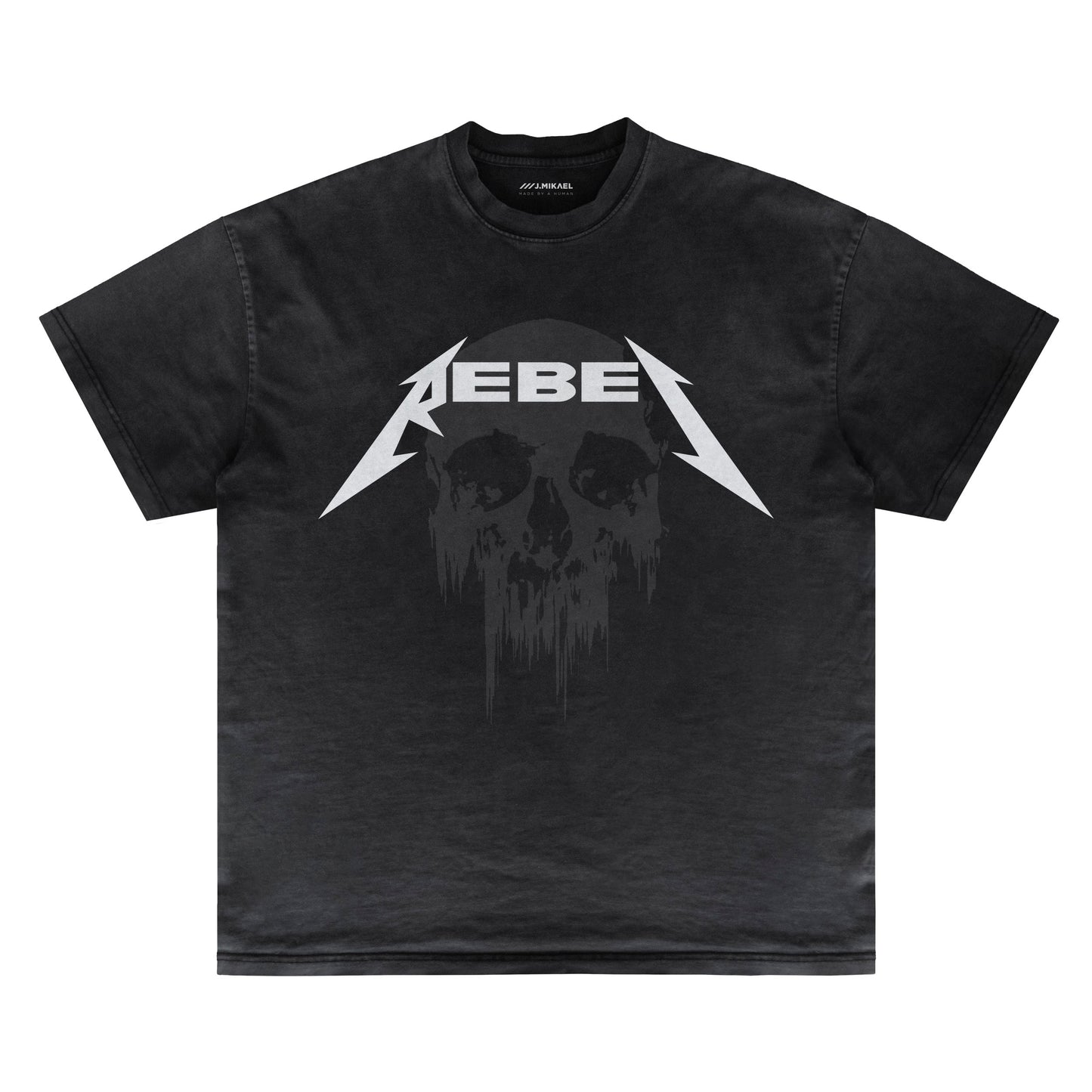 Rebel Metal Skull T-shirt - Magenta