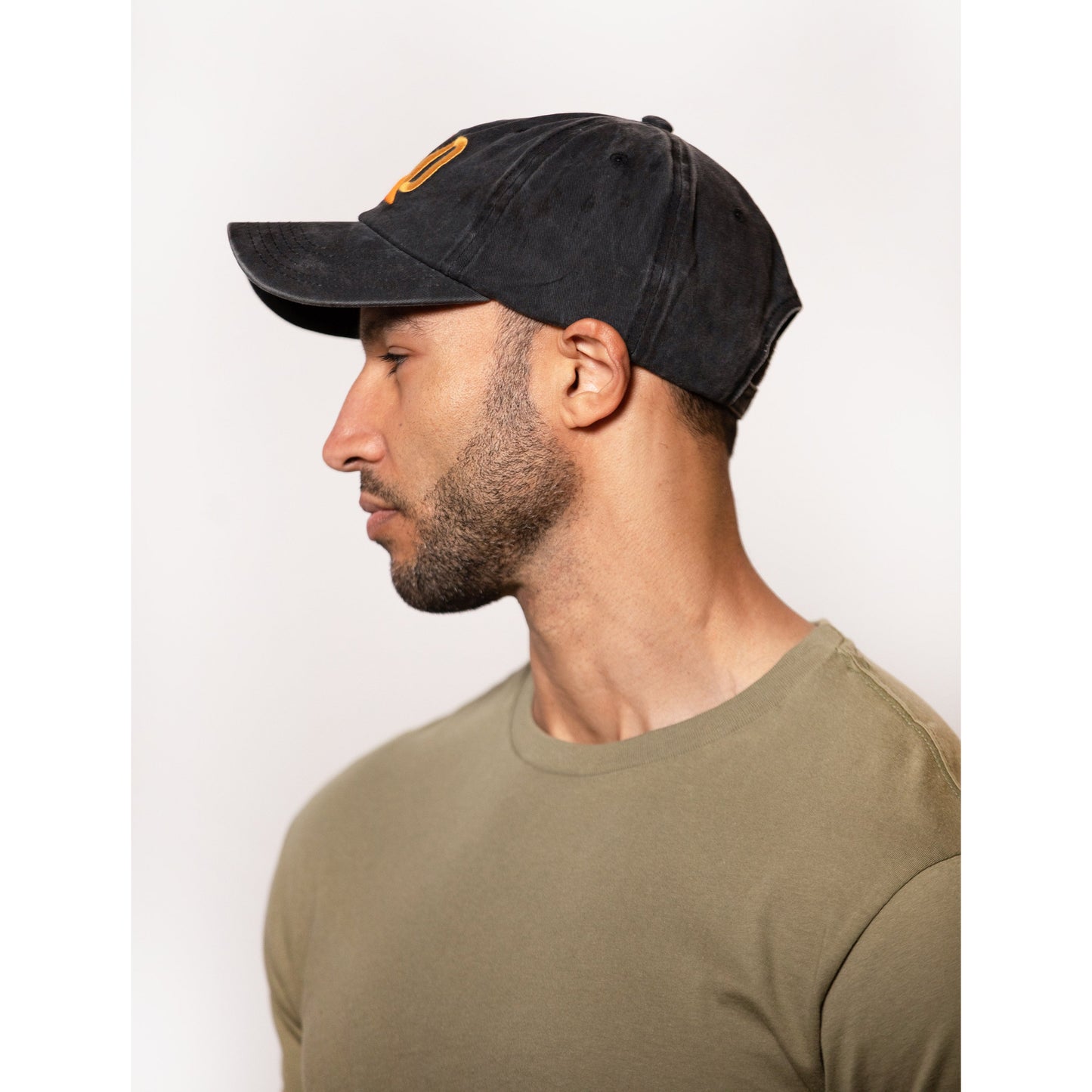 Embroidered Dad Cap Vintage Black